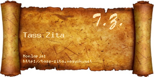 Tass Zita névjegykártya